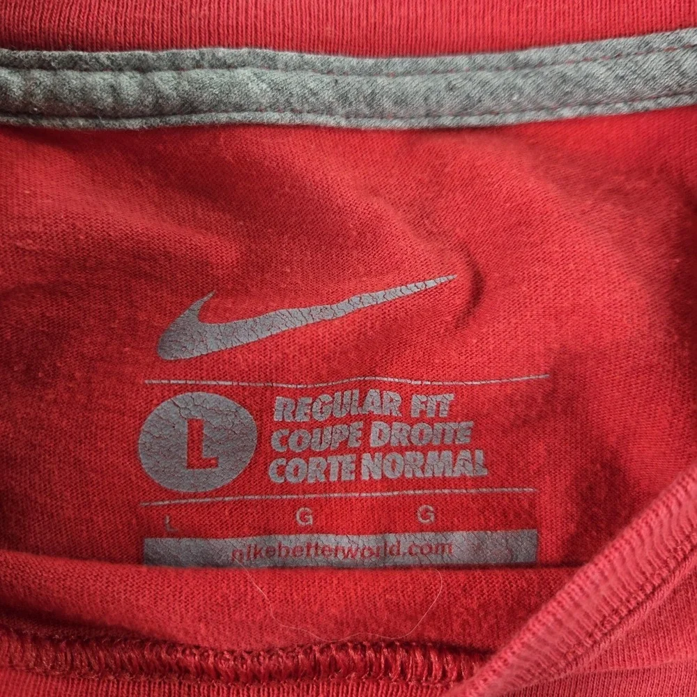 Nike T-Shirt Youth XL Red Washington Nationals Baseball Short Sleeve Tee (T7)